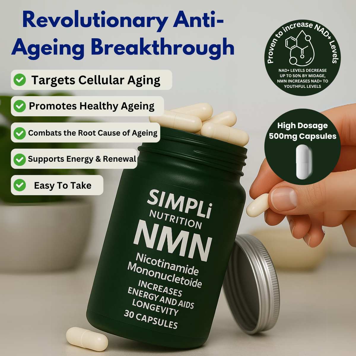 NMN Capsules for NAD+